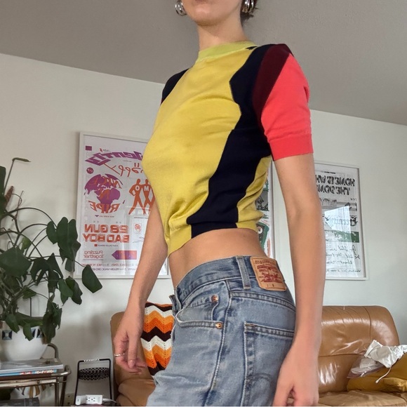 MARNI COLOUR BLOCK KNIT T SHIRT * NWT * SIZE 38 / S - Picture 3 of 12